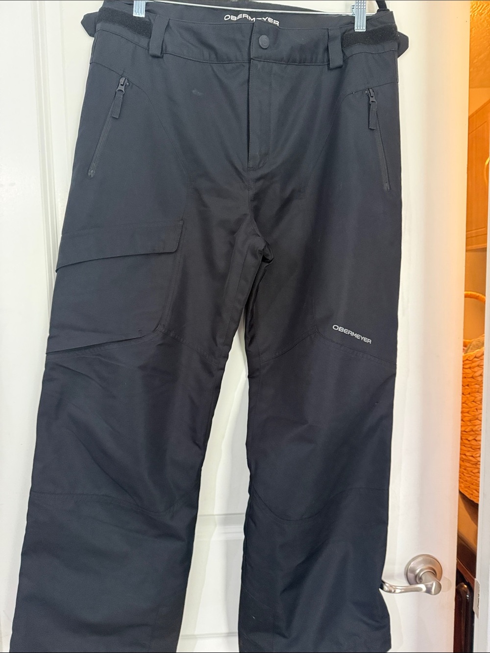 Obermeyer Black Boy’s Cargo Snow Pants